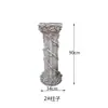 Maceta de Columna Romana Estilo Europeo, Decoración Exterior Romana Retro Europea, Exhibición de Balcón, Sala de Estar Patio Recto Metabo