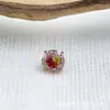 Suporte para Tigela de Fundo Redondo Liga de Titânio Astmf-136 Brincos Gradientes de Corte Rosa Brincos de Titânio G23 com Rosca Interna Cabeça de Joia