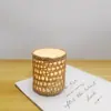 Comércio Exterior Transfronteiriço Atacado Pote de Vidro Transparente para Velas de Palha Copo de Aromaterapia Recipiente de Vidro Estilo Ins Enfeites Decorativos