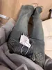 Calça Feminina Jeans Azul Vintage Micro Outono Inverno Novo Estilo Americano Cintura Alta Emagrecimento Design Moderno Flare Boca de Sino