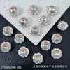 Anillo con Abalorio Espaciador de Ocho Agujeros con Forma de Calabaza Corazón de Mariposa Grande Incrustado con Circonita Anillo Facial DIY Pulsera de Abalorios Collar Accesorios de Joyería