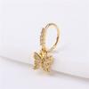 Estilo Europeo y Americano Transfronterizo Colgante Personalizado de Mariposa Micro-incrustado Anillo para la Nariz Personalizado Moderno Decoración para la Nariz con Perforación Anillo para la Nariz de Moda para Hombre y Mujer