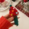 Natal vintage feito à mão feltro de lã linha telefônica linear anel de cabelo outono e inverno lã trança bolha ins corda de cabeça joias femininas