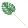 Caparazón de tortuga simulado de una sola pieza, cola escasa, hoja verde, hoja artificial única, decoración de jardín de infantes, decoración de boda, hoja de plástico