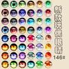 50 pares de ojos joyería DIY Gema del Tiempo parche de vidrio muñeca de peluche simulación animal ojo de gato globo ocular