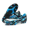 Zapatos de fútbol transfronterizos para niños y niñas con cierres de velcro, tacos TF, tacos largos, zapatos de entrenamiento para estudiantes y jóvenes, zapatos de clavos para competición
