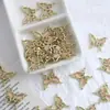 Nuevo Corte Creativo Mariposa Ojo de Gato Aleación Joyería DIY Pendientes Pulsera Collar Colgante Material de Colgante Cuentas
