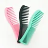Peine Profesional de Salón para Rizos, Peine de Doble Extremo de Dientes Separados Grandes, Peine de Corte de Pelo de Dientes Finos y Separados, Peine Alisador de Doble Extremo, Peine de Plástico con Dientes Altos y Bajos