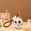 Llavero Colgante de Gatito Negro Flocado Lindo, Figura de Gato de Moda, Llavero para Mochila, Regalo de Máquina de Peluches