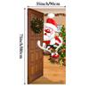 Pegatinas de Puerta Navideñas de Dibujos Animados Tela de Fondo para Decoración Festiva Tapiz Colgante de Puerta Navideña Tela de Decoración para Fiesta Venta Caliente al por Mayor