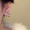 Pendientes de Perla Rojos Brillantes de Fuegos Artificiales de Año Nuevo para Mujer, Pendientes de Alta Gama, Nuevo Modelo 2026, Pendientes Únicos y Hermosos