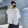 Camisas de Verano Nuevas al por Mayor para Niños Estilo Japonés con Doble Bolsillo, Camisas con Bolsillo para Niños Grandes, Tops Casuales de Color Sólido para Niños