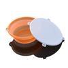 Bacia Dobrável Hongchuan com Tampa Bacia para Mistura de Iscas de Pesca Bacia Aberta para Iscas de Poço Preto Tigela Dobrável Bacia Portátil para Iscas Acessórios de Equipamento de Pesca