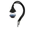 Cubierta Triangular Cubierta Teñida de Negro Botella Negra Mate Botella de Vidrio Diamante Botella de Perfume para Coche Botella de Perfume para Coche Joyería