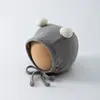 Sudadera con capucha para bebé de estilo coreano para exteriores, con protección facial, para primavera y otoño, linda, a prueba de viento, protección para los oídos para bebés niños y niñas, adecuada para recién nacidos