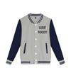 Logotipo imprimible transfronterizo moda otoño e invierno letras estampado 2D abrigo casual americano para mujer uniforme de béisbol ropa de mujer