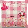 Fronha de Almofada Coração de Amor Novo Estilo Dia dos Namorados Transfronteiriça para Casa, Sala de Estar, Carro, Casamento, Capa de Almofada Amazon