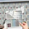 Pegatinas de Pared Autoadhesivas Removibles de PVC con Patrón de Mosaico Bohemio, Corte y Empalme, Pegatinas de Azulejo de Película de Cristal DIY