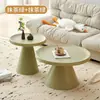Mesa de Centro para Sala de Estar, Uso Doméstico, Mesa de Canto para Sofá, Apartamento Pequeno, Simples, Luxo Leve, Sensação de Alta Qualidade, Redonda, Moderna, Mesa Lateral Minimalista, Mesa Pequena