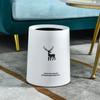 Cubo de Basura Personalizable Doble Capa Estilo Europeo Hogar Sala de Estar Cocina Oficina Cesto de Papel Fabricante Venta al por Mayor Cubo de Basura Redondo