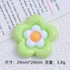 Cor multi-camada flor pequena fresca feito à mão DIY acessórios de joia cola creme resina pequenos acessórios furo fivela de sapato material