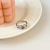 Anillo Irregular de Apertura Colorido Dream Rainbow Lujo Ligero Diseño de Nicho Anillo Elegante Versátil Accesorios de Moda para Mujer