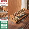 Estante de Almacenamiento para Tazas de Té de Escritorio, Mesa de Té para Sala de Té, Pequeño Estante de Exhibición, Juego de Té, Soporte de Exhibición para Tetera de Arcilla Púrpura