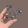 Pinza para el Cabello de Metal para Mujer, Pinza Tiburón de Lujo de Alta Gama, Pasador para Peinados Recogidos, Accesorio para el Cabello con Perlas para la Parte Trasera de la Cabeza