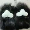 Estilo kig garra de bestia ajustadas garra guantes peludos producto terminado multicolor incluyendo guantes finos ribete cos lindo