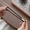 Accesorios al por mayor para juego de té Kung Fu, Pinzas para té de madera maciza, Pinzas antideslizantes de madera de nogal, Pinzas para taza de té con hoja, Recolector de hojas de té