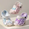 Zuecos de Verano Sanrio Estilo Nuevo Zapatos de Playa de Princesa para Niñas Sandalias de Punta Cerrada Pantuflas de Suela Suave para Niños Mayores