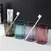 Juego de Tazas de Lavar Minimalistas de Lujo Ligero para Pareja, Vaso para Enjuague Bucal para Uso en el Hogar, Vaso Creativo para Cepillos de Dientes, Par de Vasos para Cepillos de Dientes
