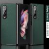 Adequado para Samsung Z Fold 30% de desconto Capa Protetora Dobrável Fold4/W23 Cor Pura Capa de Celular W25 Capa Traseira com Padrão Cruzado