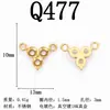 Aço Inoxidável Banhado a Ouro 18K Moda de Luxo Pingente Oval em Formato de Coração Gota D'água Acessórios para Joias de Aço Titânio para Pulseira Colar DIY
