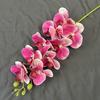 Decorações de flores artificiais phalaenopsis de impressão 3D com 9 cabeças acessórios para casa decoração floral de hotel atacado transfronteiriço