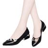 Sapatos femininos transfronteiriços Four Seasons, sapatos para mães, moda, bico fino, respirável, casual, boca rasa, sapatos baixos, estilo coreano, sapatos femininos de trabalho, lote