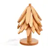Tapete Isolante, Tapete Anti-Queimadura para Árvore, Tapete Isolante para Mesa de Jantar, Tapete de Mesa para Pratos e Tigelas de Jantar de Alta Qualidade, Tapete de Madeira Maciça Resistente a Altas Temperaturas para Utensílios de Mesa