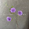 Flores artificiales: Crisantemo de 3 cabezas, crisantemo dorado y flores de bulbo para arreglos de boda, decoración de pasillos, exhibiciones para el hogar y ventanas, venta al por mayor transfronteriza