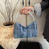 Moda Commuter Verano Retro Bolso Sobaco Bolso de Hombro Combinable Bolso de Textura Simple para Mujer Nuevo Producto 2025 Transfronterizo