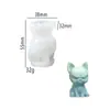 Forma de Gelo Cachorrinho 3D Ornamento de Gesso para Aromaterapia Gatinho Fofo de Desenho Animado Molde de Silicone para Velas Aromáticas DIY
