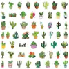 55 Peças Série Plantas Cacto Fofo Adesivos de Cacto Graffiti Mala Copo de Água Skate Adesivos Atacado