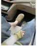 Mocasines de cuero con patrón de uvas, suela gruesa de 4 cm, versátiles, forrados de felpa, para mujer