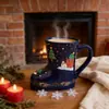 Exportación Dibujos Animados Navideños Botas Cerámica Creativa Taza Creativas Botas Taza de Café Especial Navideño Forma de Botas Taza de Agua de Cerámica