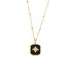Colar de corrente de clavícula simples com estrelas de gota de cola novas incrustadas de zircônia, personalidade feminina, aço inoxidável banhado a ouro real