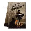 Paño de cocina bestseller transfronterizo para Halloween con estampado de calabaza y fantasma, paño de cocina con ambiente festivo de Halloween, toalla de mano