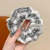 Scrunchie de Alta Qualidade Estilo Coreano para Mulheres, Elástico de Cabelo com Laço de Tecido da Moda, Acessório de Cabelo Corda para Coque Doce e Fofo