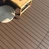 Piso Exterior Compuesto de Madera Plástica Balcón Baño Patio DIY Jardín Terraza Anticorrosión Piso Ecológico de Madera Madera