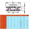 1006 Roda Guia de Cerâmica Roda Guia com Ranhura em V em Forma de U Roda para Fio Acima Roda Guia Combinada Roda de Polia Fixa H para Máquina Enroladora