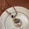 Novo Colar de Borboleta Estilo Étnico Chinês para Mulheres, Corrente de Suéter Boêmia Retrô Zen, Colar de Corrente com Design de Nicho