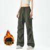 Macacões Transfronteiriços para Homens e Mulheres na Primavera e Outono Novos Calças de Paraquedista para Exterior Americanas Largas Casal Retas Casuais Calças de Assalto